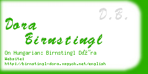 dora birnstingl business card